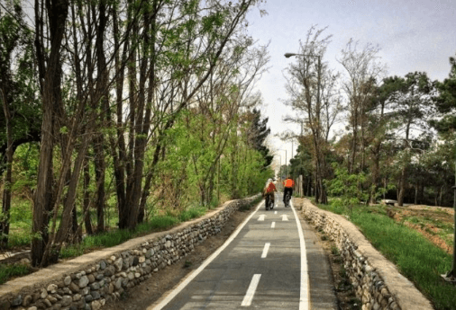 مسیر دوچرخه سواری پارک جنگلی چیتگر
